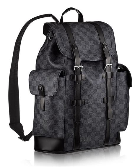 lv backpack men's black.